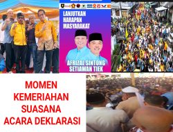 Pimperus Pers BIN-RI.ID Riasetiawan Nasution Hadiri Acara Deklarasi Salah satu Paslon kepala daerah Kabupaten Rokan Hilir.