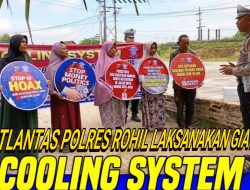 Wujudkan Pemilu Damai 2024, Satlantas Polres Rohil Laksanakan Giat Cooling Sistem 