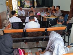Polsek Bagan Sinembah Polres Rokan Hilir Gelar Cooling System Pemilu Damai 2024 Di Kepenghuluan Bagan Sapta Permai.