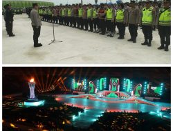 Polresta Deli Serdang bersama TNI dan instansi lainnya sukses Laksanakan Pengamanan Closing Ceremony PON XXI Aceh Sumut 2024
