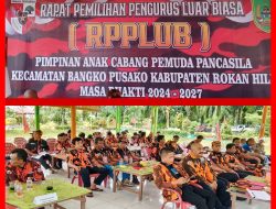 Dalam RPPLUB, Indra S. Sukses Terpilih Secara Aklamasi Sebagai Ketua PAC Pemuda Pancasila Kecamatan Bangko Pusako