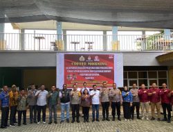 Polresta Deli Serdang hadiri Coffe Morning sosialisasi Peraturan KPU, Tata kelola Logistik Kampanye  Pilkada 2024