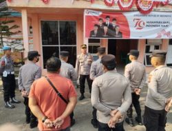 Polres Muara Enim Laksanakan Pengamanan 24 Jam di Kantor KPU, Bawaslu, dan Gudang Logistik