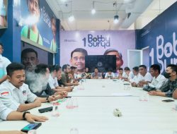 Rapat Persiapan Konsolidasi Deklarasi Akbar, Seluruh Relawan Boby Lovers Se-Sumatera Utara Tiba Di Kantor TKD