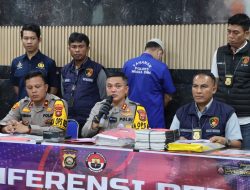 Polres Muara Enim Gelar Konferensi Pers Penggelapan Dana Desa Tanjung Medang Terbongkar