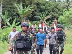 Personil Batalyon C Sat Brimob Polda Sumut Laksanakan Pengambilan Air Suci di Tapsel Peringati HUT Korps Brimob Polri ke-79