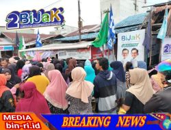 Partai Pendukung Paslon Bijak Gelar Pasar Murah, Masyarakat Bangko Merasa Terbantu