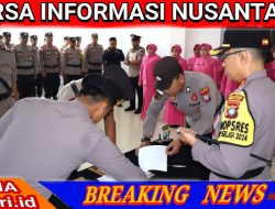 Kapolres Bintan Pimpin Serah Terima Jabatan Kasat Lantas Dan Kapolsek