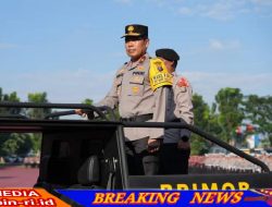 Sat Brimob Polda Sumut Ikuti Apel Gelar Pasukan Pengamanan Ops Aquabike Jetski World Championship Toba 2024