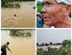 Aksi Heroik! Personil Dalmas Sat Samapta Selamatkan Lansia Yang Terjebak Banjir
