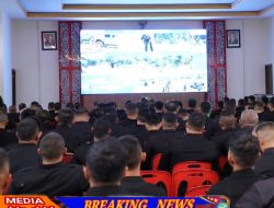Kebersamaan dalam Prestasi, Nonton Bareng Brimob Challenge 2024 di Mako Brimob Polda Sumut