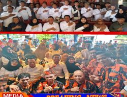 Acara konferensi pers atas kemenangan Paslon 02 Bistamam dan Jhoni Carles.