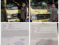 2 Truck Angkutan Medan-Aceh Pecah Di Lempar OTK