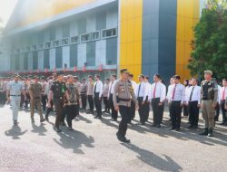 Polres Lahat, Polda Sumsel Gelar Apel Pasukan Operasi Lilin Pengamanan Natal 2024, Tahun Baru 2025