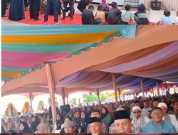 Di hadiri kisaran 6.000 Masyarakat H.Bistamam-Jhony Charles BBA., MBA., Saat menggelar acara Syukuran kemenangan