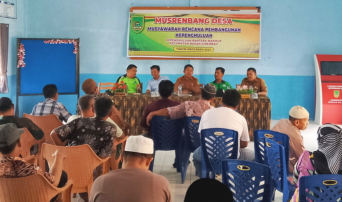 Kegiatan Musrenbang di Kepenghuluan Bahtera Makmur