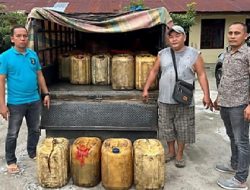 POLSEK KAMPUNG RAKYAT UNGKAP KASUS PENIMBUNAN BBM BERSUBSIDI