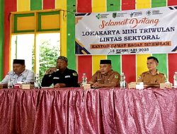 Kepala Puskesmas Bagan Sinembah dan Camat Gelar Lokakarya Mini Triwulan 1