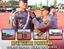 Wakili Kapolres, Wakapolres Kompol Rikky Operiady Pimpin Apel Gelar Pasukan Ops LK 2025 Polres Rohil