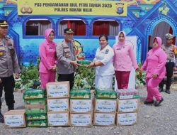 Tinjau Kesiapan Ops Ketupat LK 2025, Kapolres Rohil dan Bhayangkari Kunjungi Pospam Berikan Arahan dan Bingkisan