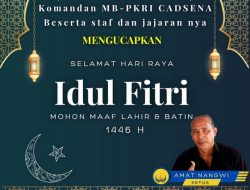KELUARGA BESAR MB-PKRI MUARA ENIM MENGUCAPKAN selamat hari raya Idul fitri 2025