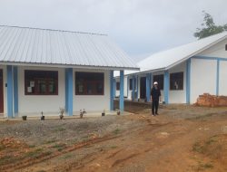 Kepsek mugiono hadi Sp.d membawa kenangan baik dengan rampungnya pembangunan RKB dan LABORATORIUM SMKN 6 Tanjab Barat.