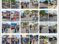 Polres Rohil bersama Polsek Jajaran, Serentak Turun ke Pasar Takjil Wujudkan Kamtibmas dan Kamseltibcar Lantas