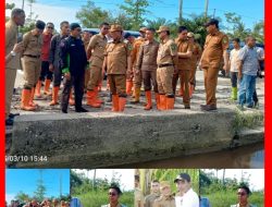 Bupati H. Bistamam dan Wabup Jhony Charles Tinjau Daerah Rawan Banjir di Bagansiapiapi