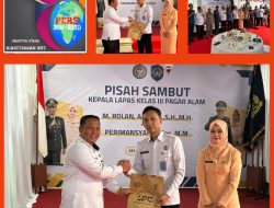 Lapas Muara Enim Hadiri Pisah Sambut Kalapas Pagaralam