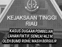 Dugaan Korupsi Pembelian Lahan Fiktif Rp46,2 Miliar oleh BUMD Rohil Diselidiki Kejati Riau