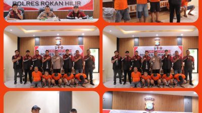 Komitmen Tindak Pengrusakan Hutan dan Pembakaran Hutan dan Lahan, Polres Rohil Amankan 5 Tersangka di 5 TKP