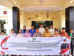 Kapolres Rokan Hilir Inisiasi Deklarasi Damai, Antisipasi Aksi Solidaritas Terkait Unjuk Rasa di Jakarta