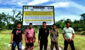 Polsek Sinaboi Pasang Plang di Lahan Terbakar, Warga Diimbau Tak Buka Lahan dengan Cara Membakar
