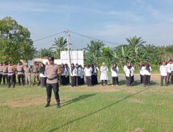 Kapolsek dan Camat Bagan Sinembah Raya Pimpin Apel Siaga Banjir