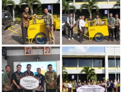 Dukung Kebersihan Lingkungan, PTBA Serahkan 9 Unit Gerobak Sampah untuk Warga Ring 1 Kertapati
