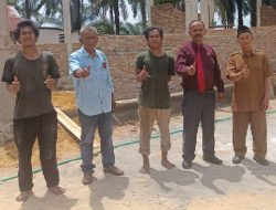Dpd lsm PKR-N Rokan Hilir pantau pembangunan SD Negeri 016 pondok kresek.