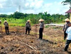 Polsek TPTM Tanam Jagung Pipil Dukung Program Ketahanan Pangan Nasional