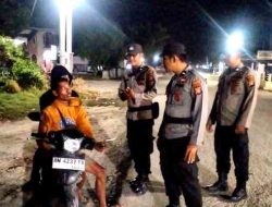 Cegah Pungli dan Premanisme, Tim Raga Polsek Pujud Gelar Patroli Rutin