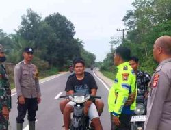Polsek Pujud Pastikan Situasi Kamtibmas Tetap Aman dan Kondusif