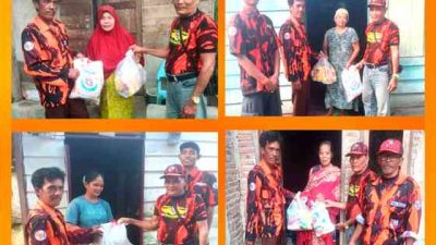 Ranting Pemuda Pancasila Bagan Sinembah Timur Salurkan Bantuan Sembako untuk Anak Yatim dan Fakir Miskin