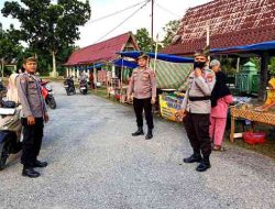 Polsek Pujud Amankan Aktivitas Pasar Ramadhan di Simpang Tepak
