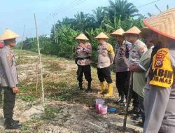 Polsek TPTM Tanam Jagung Bersama Petani Dukung Perkuat Ketahanan Pangan