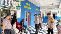 Sapaan Polisi untuk Pemudik, Sat Binmas Polres Muara Enim Beri Himbauan di Terminal