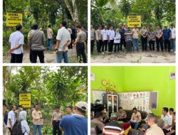 Binmas Polres Muara Enim Survei Lokasi Bantuan Mesin Pengering Jagung di Desa Karang Endah