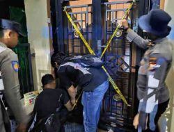 Polisi Segel 8 Rumah Terduga Narkoba di Panipahan