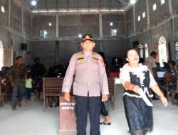 Polisi Pujud Amankan Ibadah Kenaikan Isa Almasih di Pujud dan Tanjung Medan