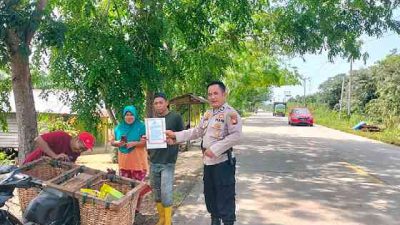 Polsek TPTM Gencarkan Sosialisasi Larangan Karhutla, Warga Diminta Tak Bakar Lahan
