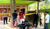 Polsek Pujud Tutup Rumah Kosong yang Diduga Kerap Dijadikan Tempat Konsumsi Narkotika