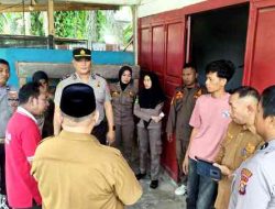 Polsek Pujud Tertibkan Lokasi Rawan Narkotika di Pujud, Pasang Garis Polisi