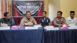 Kapolres Rohil Pimpin Rilis Kasus Narkoba, Empat Tersangka Diamankan